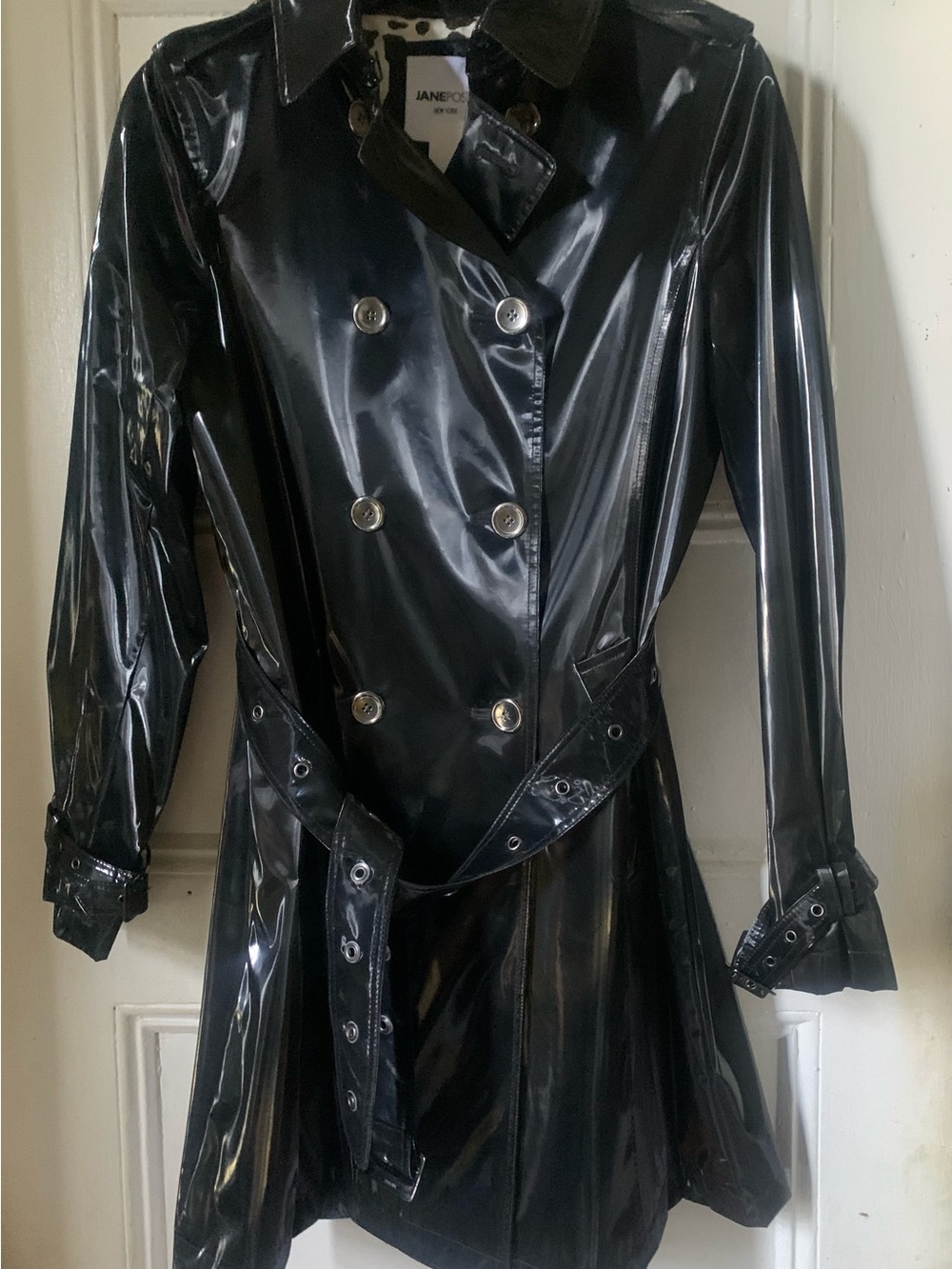 Jane Post Classic Black Trench Coat